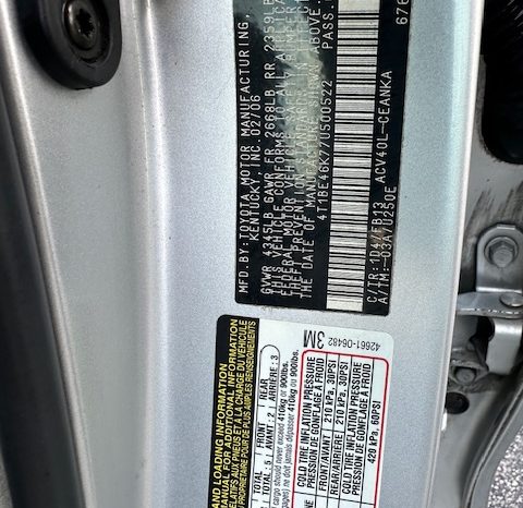 2007 TOYOTA CAMRY full