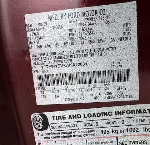 2010 Ford f150 king ranch 4×4 full