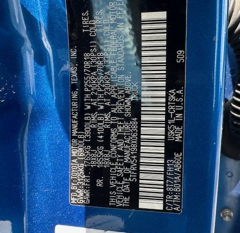2008 Toyota Tundra 5.7- 4doors full