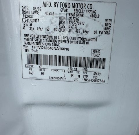 2006 Ford F-150 Extended Cab full