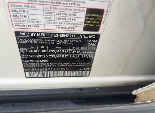 2007 Mercedes-Benz ML 350 full