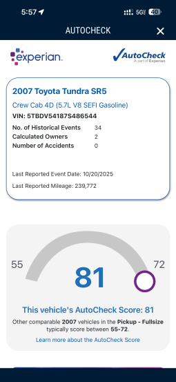 2007 Toyota Tundra SR5 Crew Cab Short Bed full