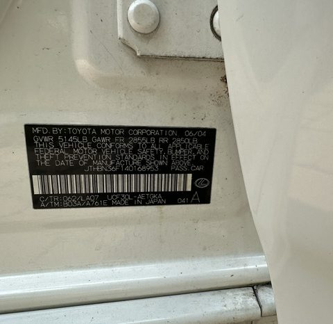 2004 Lexus LS 430 full